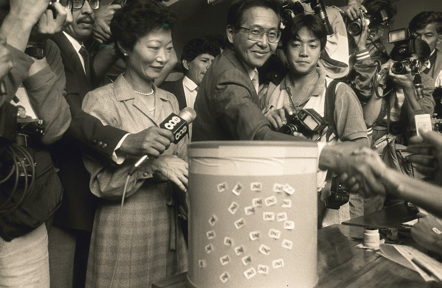Alberto Fujimori en las elecciones de 1990
